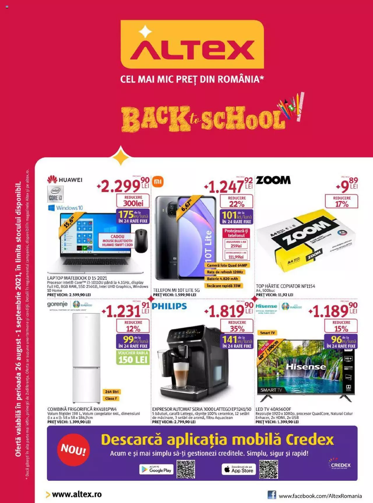 Catalog Altex 26 August - 1 Septembrie 2021 | Pagina 1