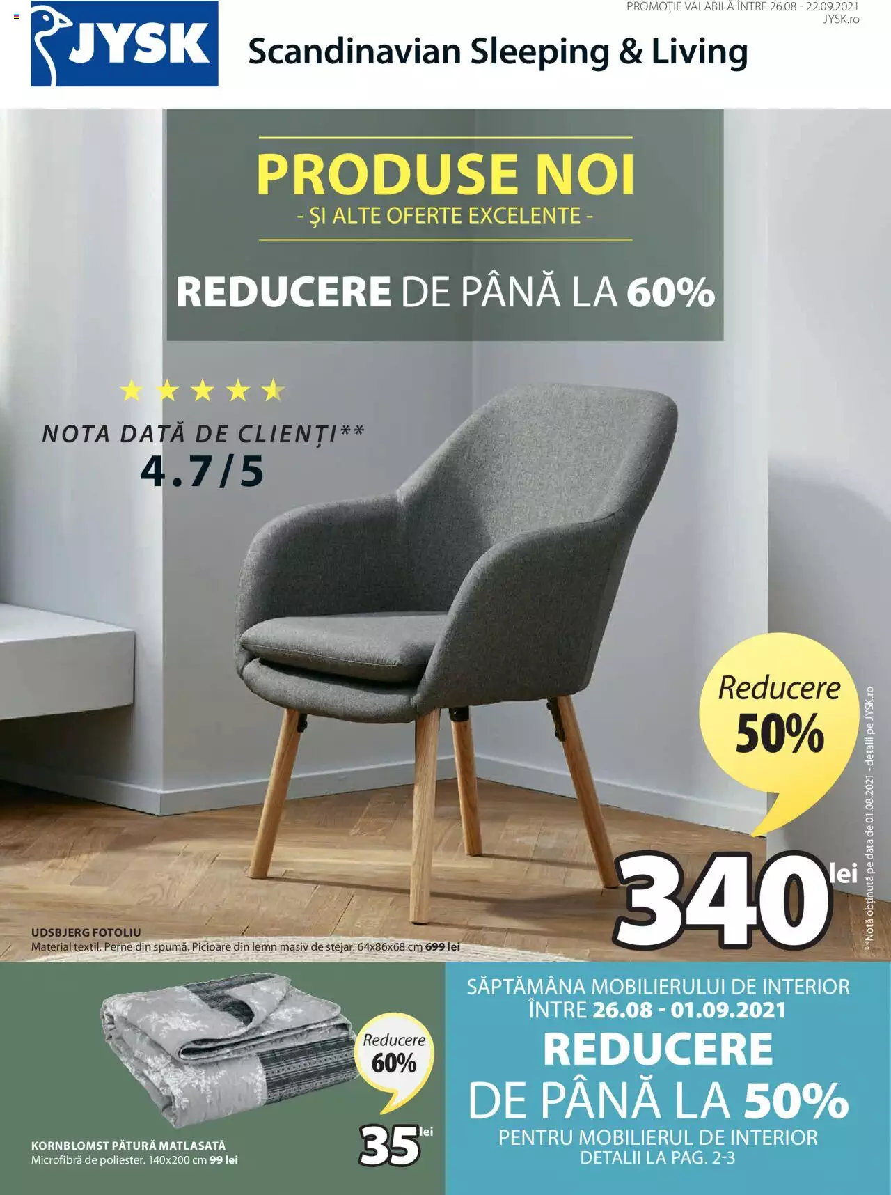 Catalog JYSK 26 August - 22 Septembrie 2021 | Pagina 1