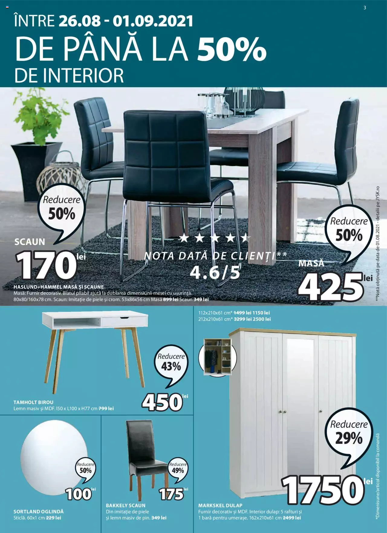 Catalog JYSK 26 August - 22 Septembrie 2021 | Pagina 3