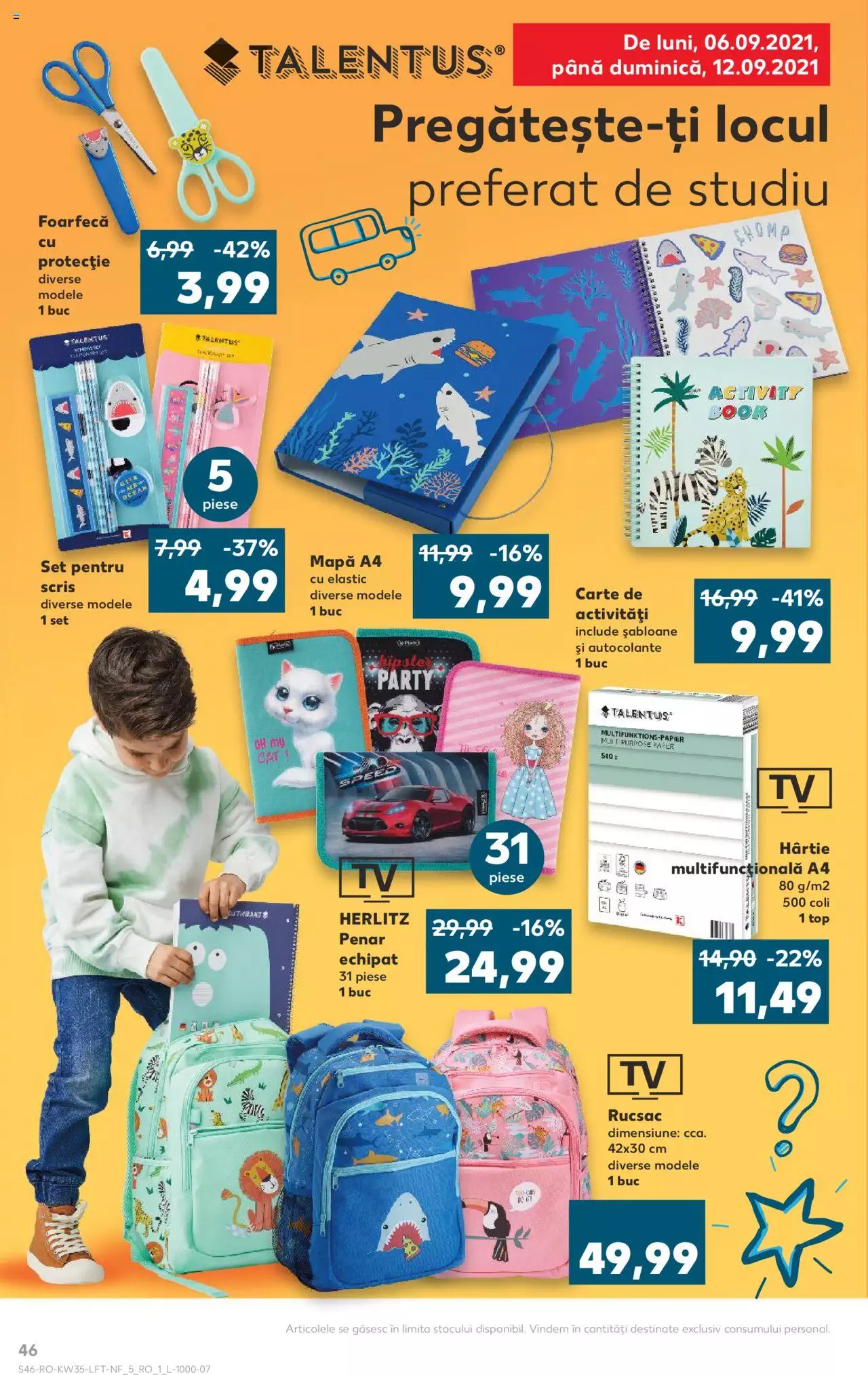Catalog Kaufland 1 Septembrie - 7 Octombrie 2021 | Pagina 46