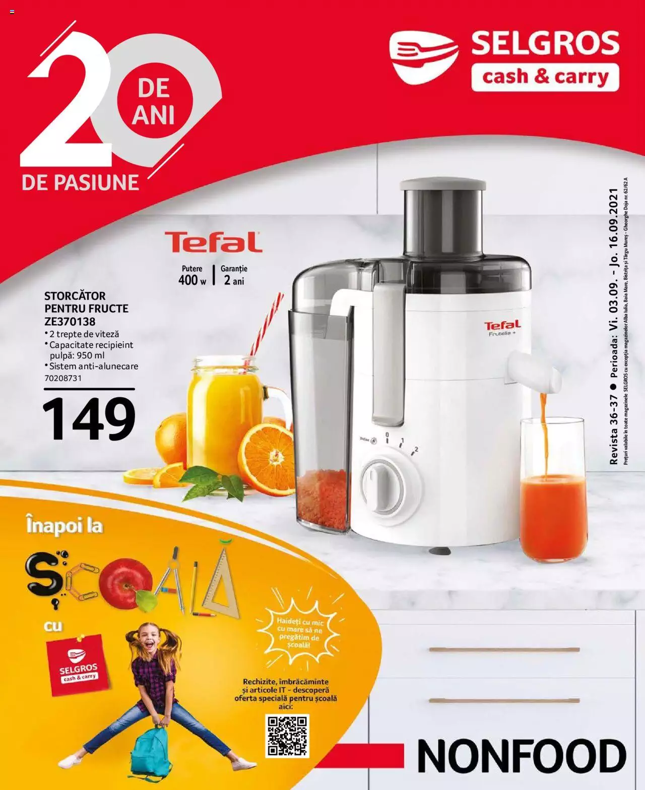 Catalog Selgros 3 - 16 Septembrie 2021 | Pagina 1