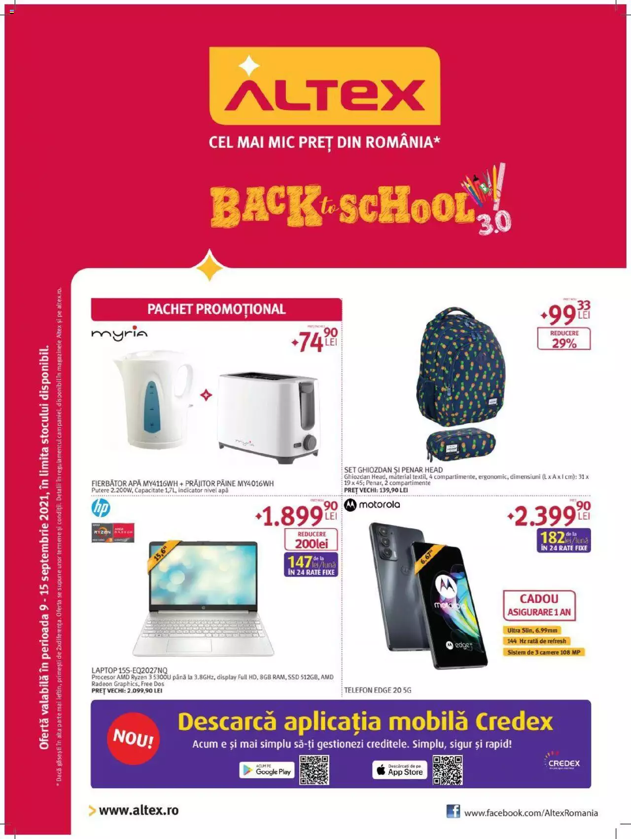 Catalog Altex 9 - 15 Septembrie 2021 | Pagina 1