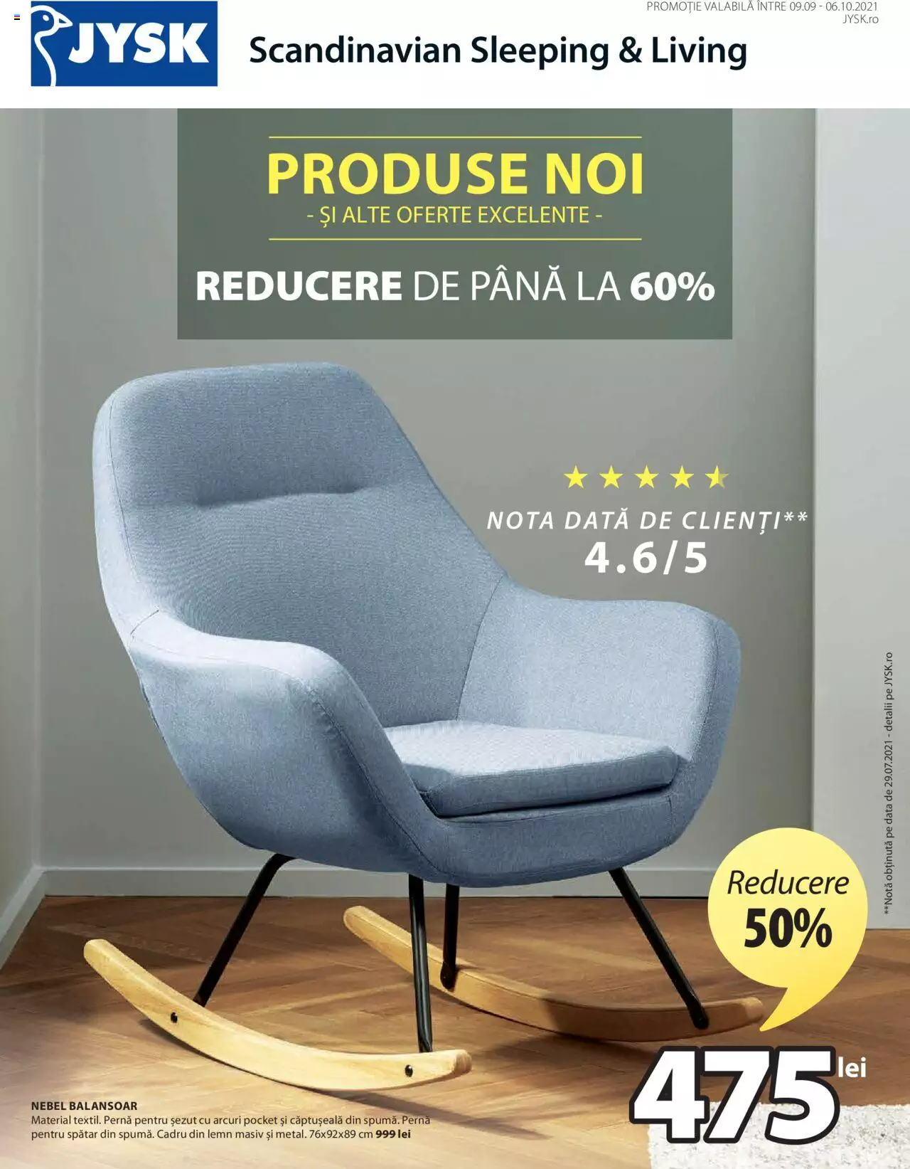 Catalog JYSK 9 Septembrie - 6 Octombrie 2021 | Pagina 1