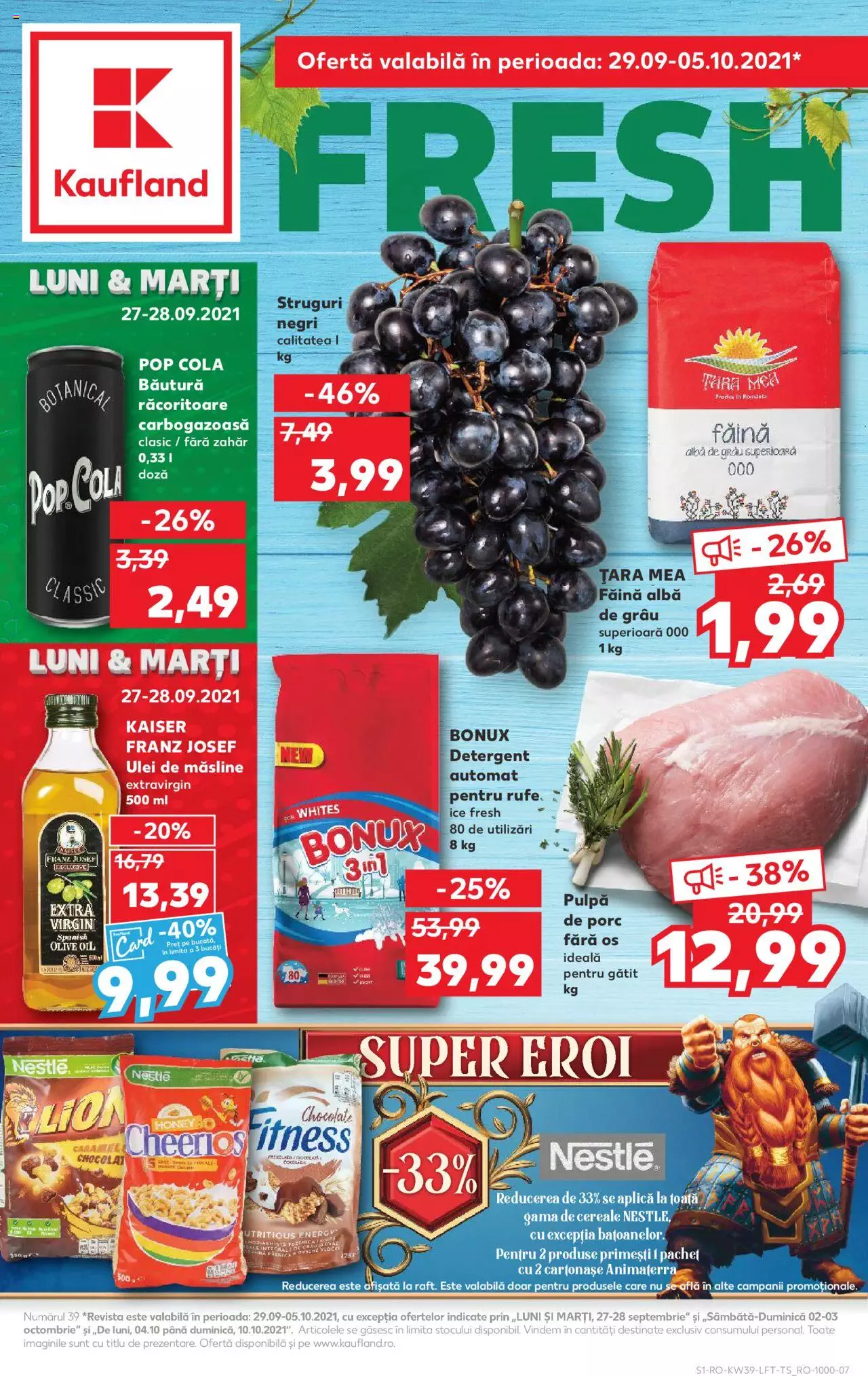 Catalog Kaufland 29 Septembrie - 5 Octombrie 2021 | Pagina 1