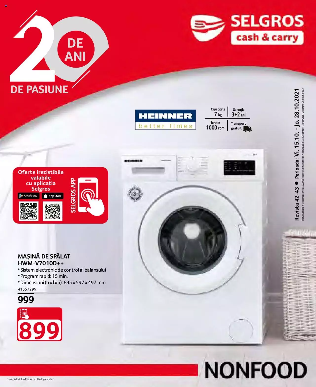 Catalog Selgros 15 - 28 Octombrie 2021 | Pagina 1