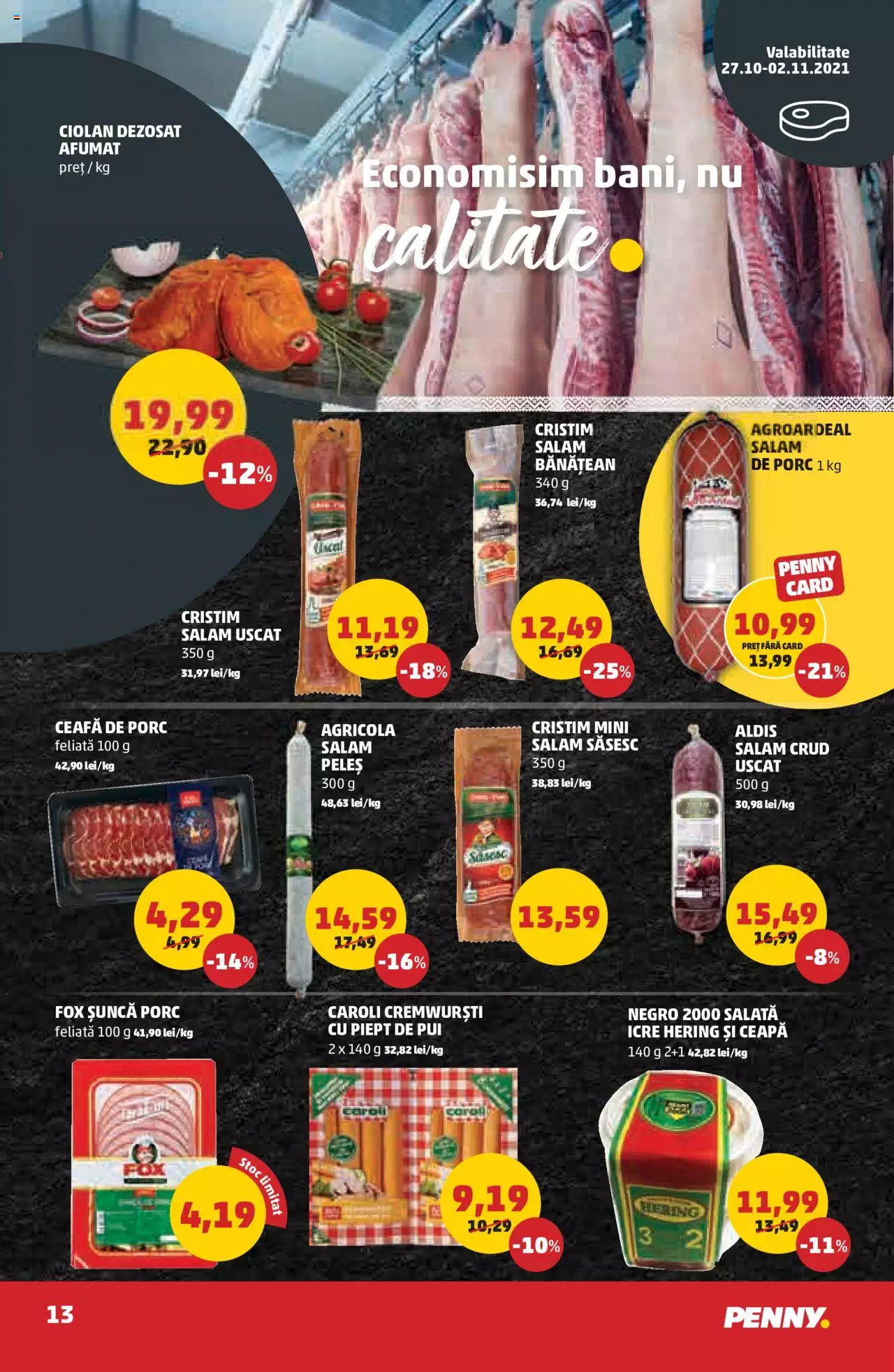 Catalog PENNY Market 27 Octombrie - 2 Noiembrie 2021 | Pagina 13
