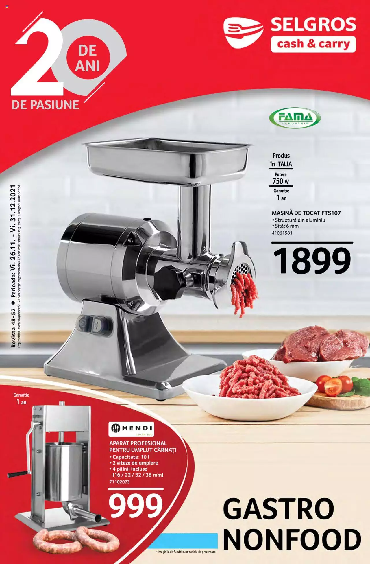 Catalog Selgros 26 Noiembrie - 31 Decembrie 2021 | Pagina 1