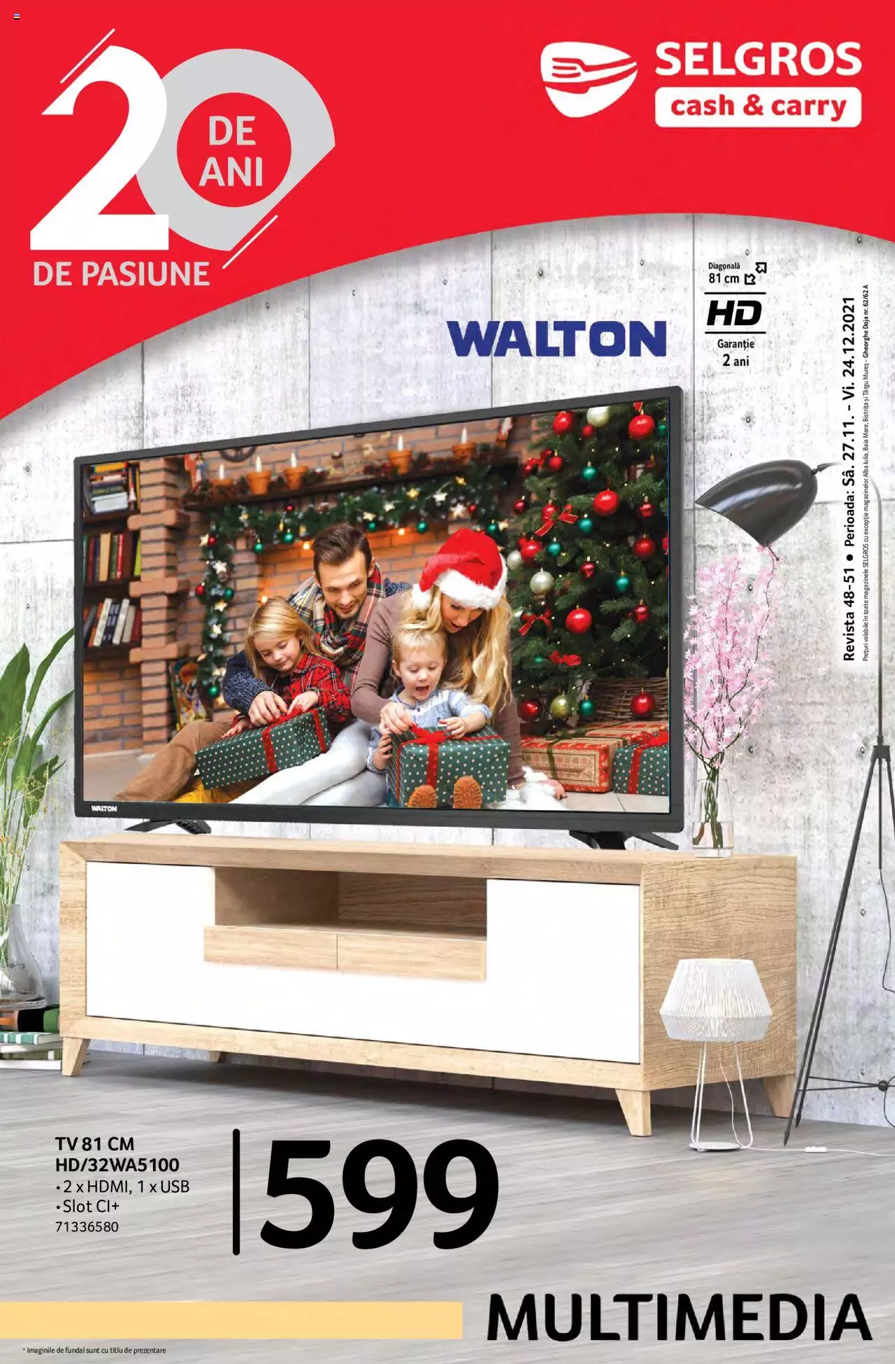 Catalog Selgros 27 Noiembrie - 24 Decembrie 2021 | Pagina 1