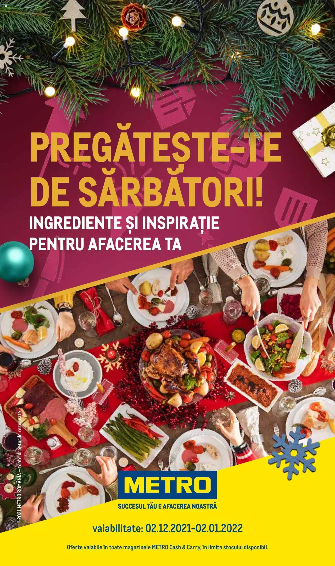 Catalog METRO 2 Decembrie 2021 - 2 Ianuarie 2022 | Pagina 1