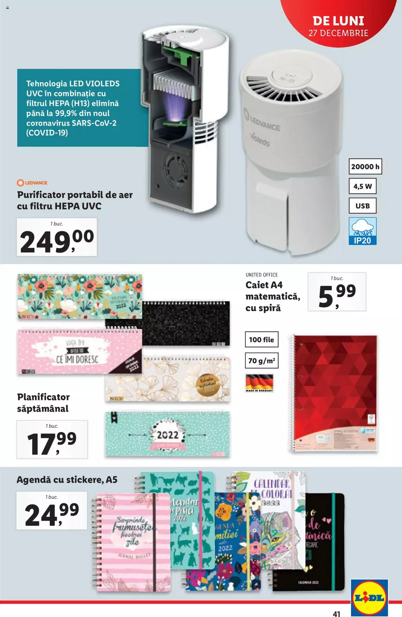 Catalog LIDL 27 Decembrie 2021 - 2 Ianuarie 2022 | Pagina 41