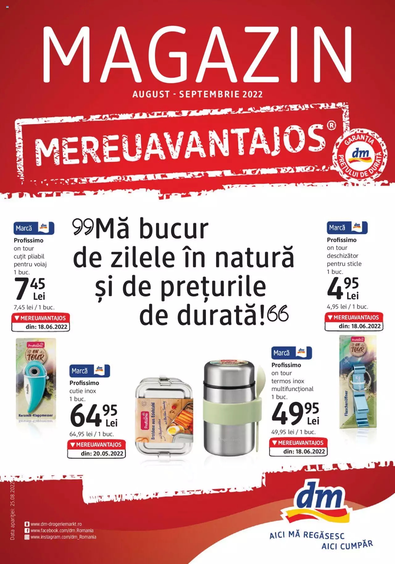 Catalog DM Drogerie Markt 25 August - 20 Septembrie 2022 | Pagina 1