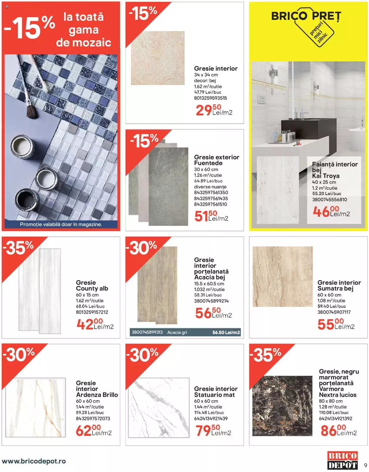 Catalog Brico Depot 28 Octombrie - 20 Noiembrie 2022 | Pagina 9