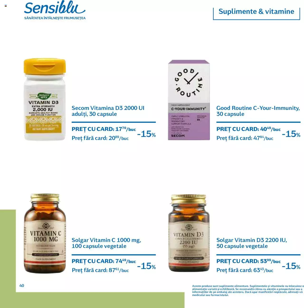 Catalog Sensiblu 1 Septembrie - 31 Octombrie 2022 | Pagina 40
