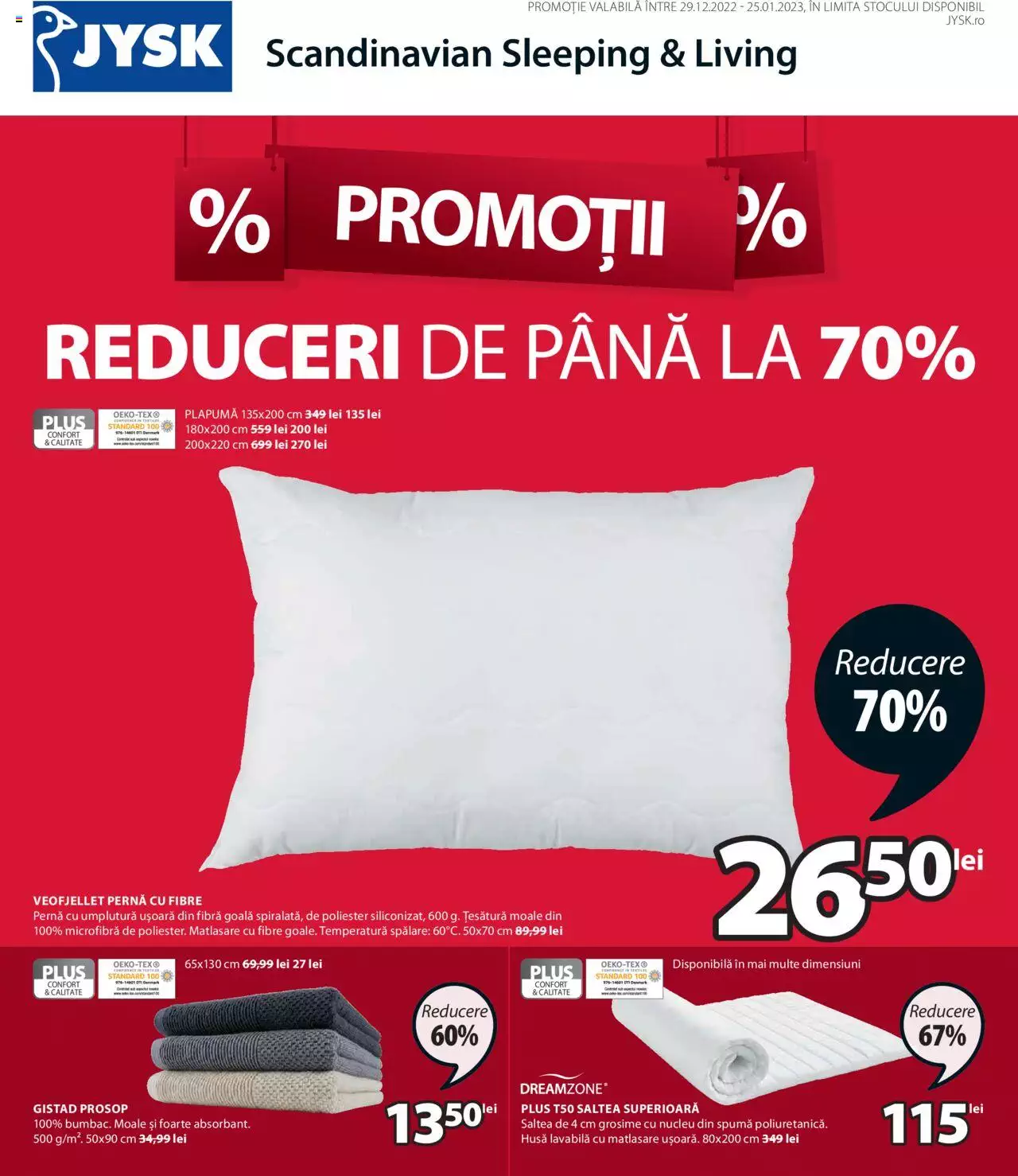 Catalog JYSK 29 Decembrie 2022 - 25 Ianuarie 2023 | Pagina 1