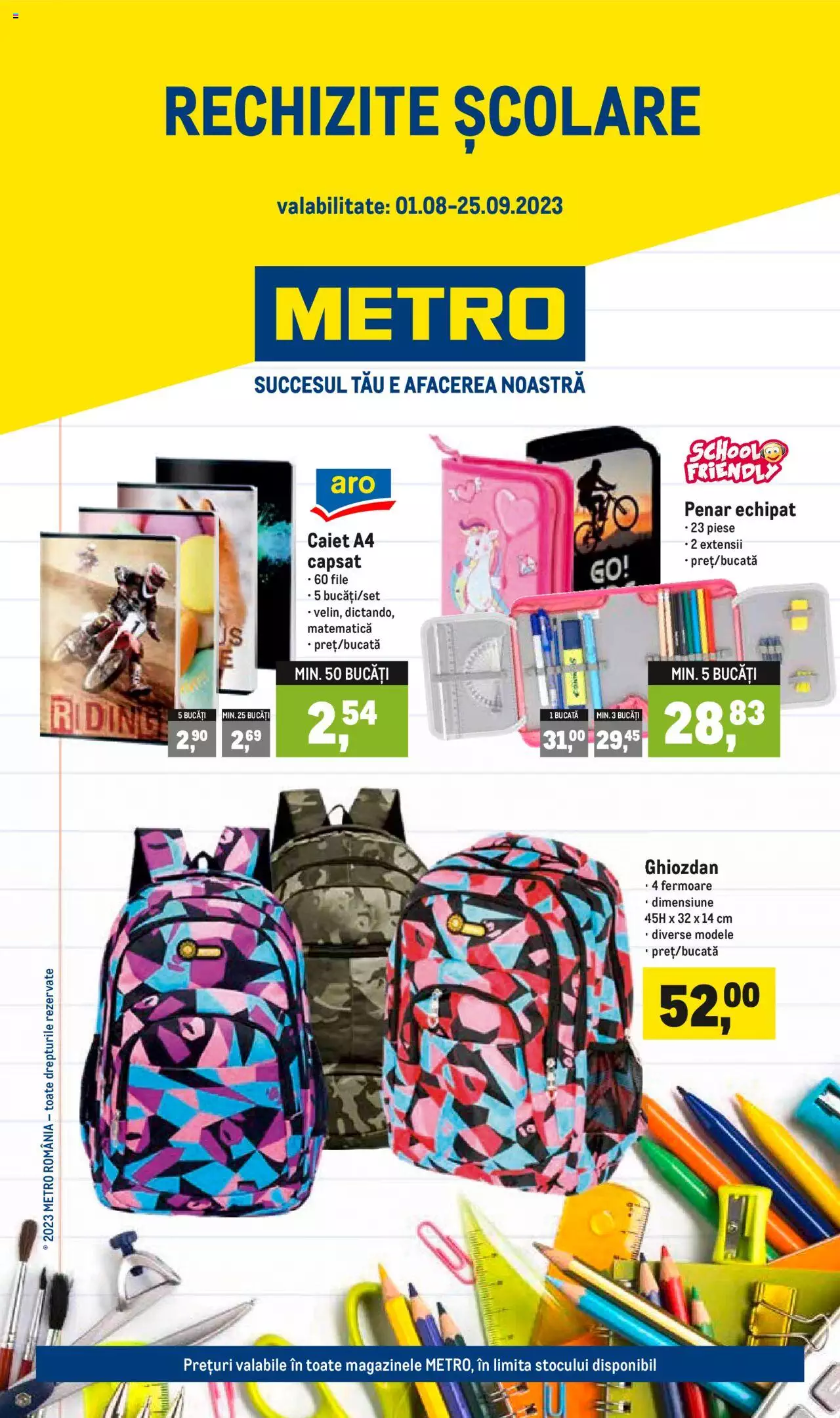 Catalog METRO 1 August - 25 Septembrie 2023 | Pagina 1