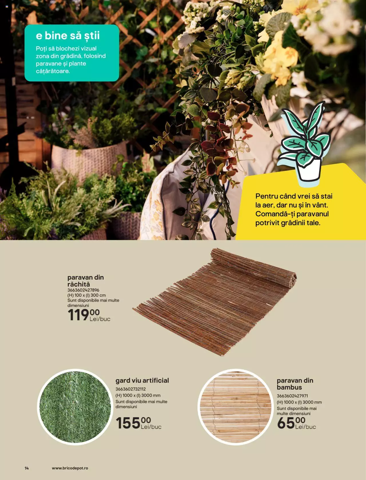 Catalog Brico Depot 7 Aprilie - 30 Septembrie 2023 | Pagina 14