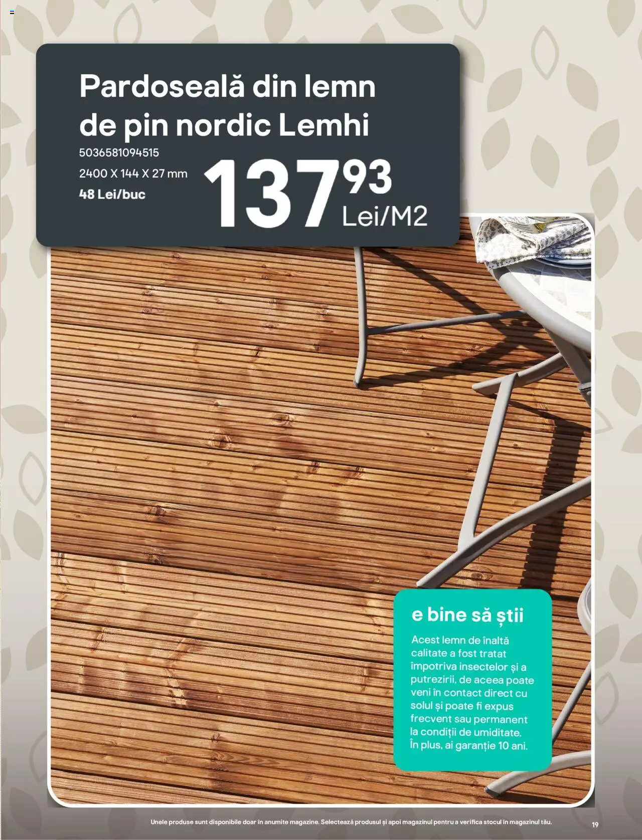 Catalog Brico Depot 7 Aprilie - 30 Septembrie 2023 | Pagina 19