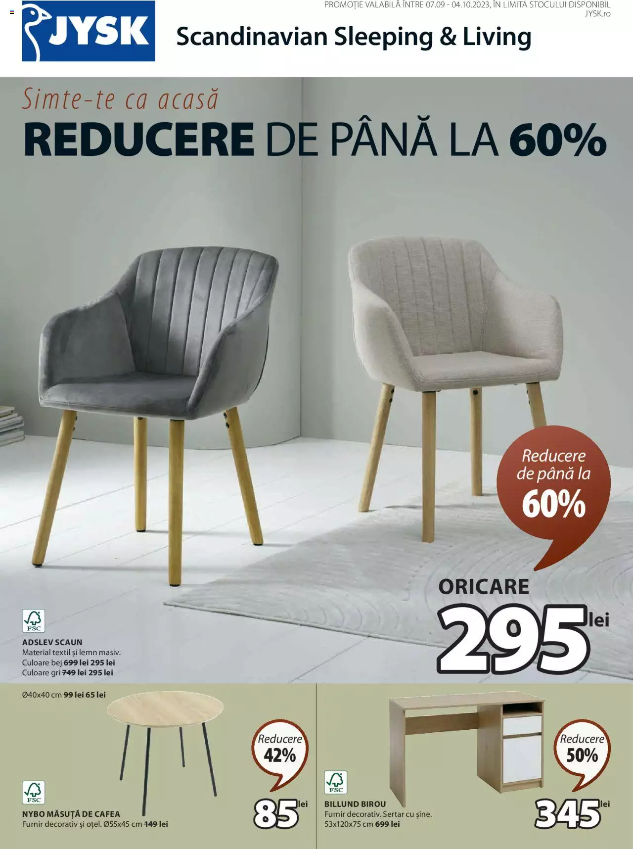 Catalog JYSK 7 Septembrie - 4 Octombrie 2023 | Pagina 1