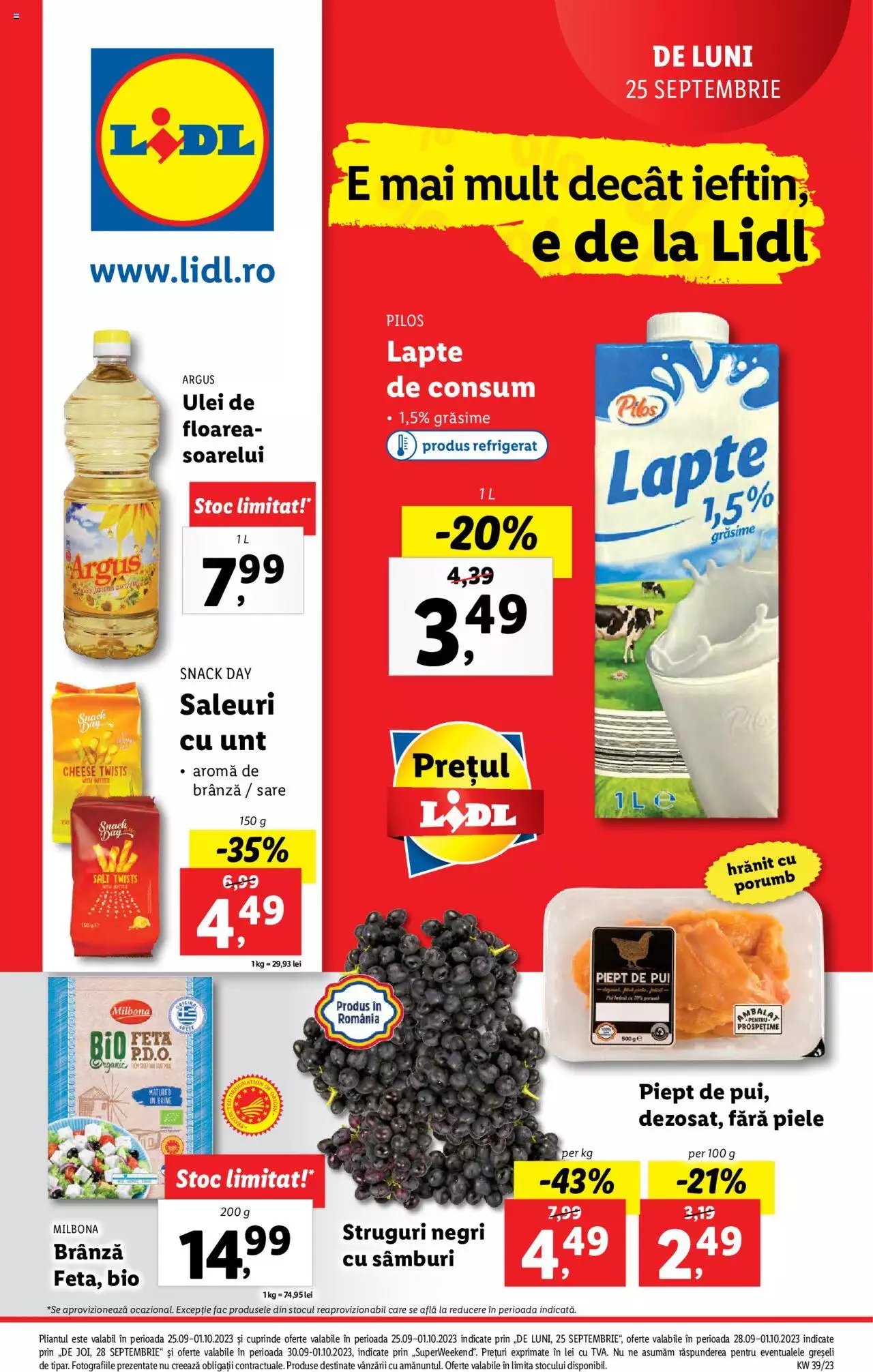 Oferte 25 Septembrie 1 Octombrie 2023 Catalog LIDL Katalog