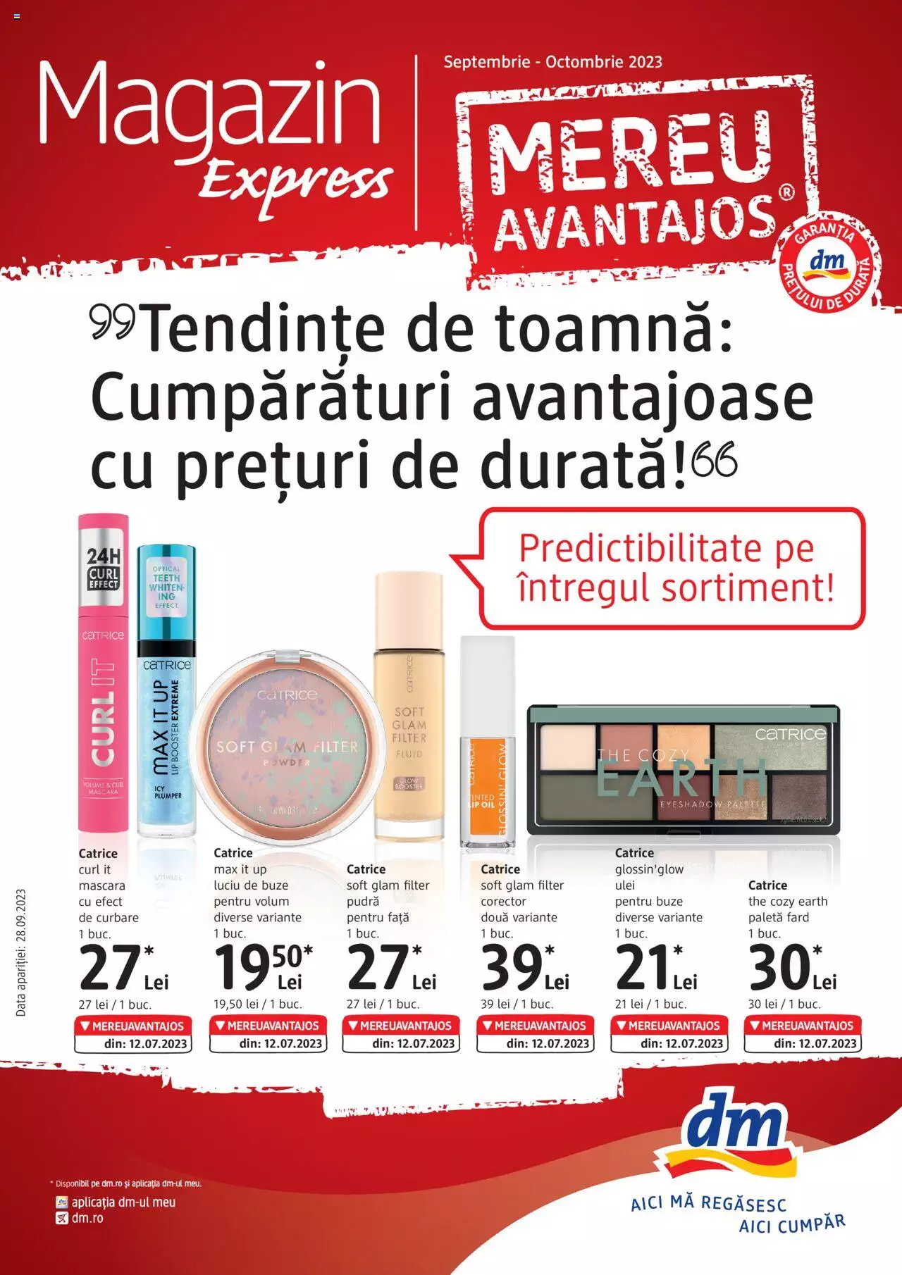 Catalog DM Drogerie Markt 28 Septembrie - 31 Octombrie 2023 | Pagina 1