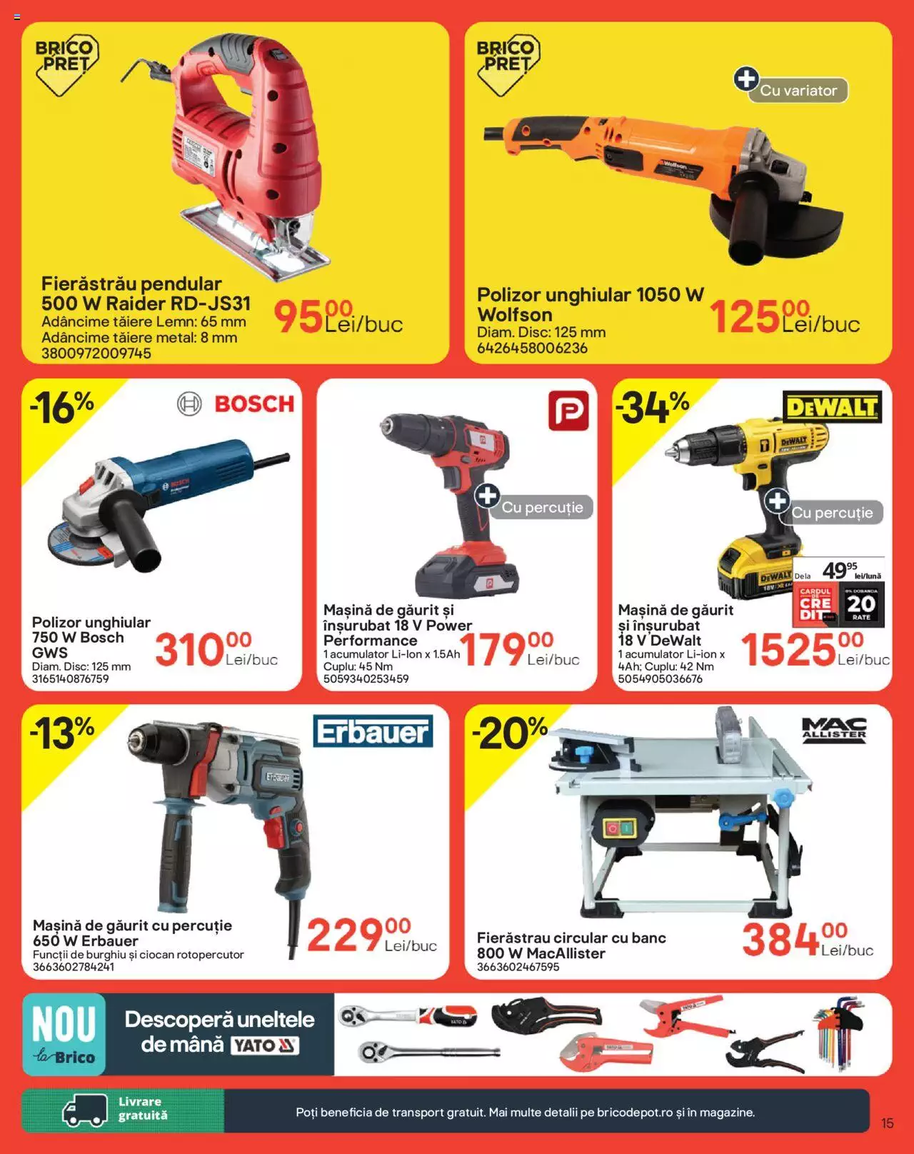 Catalog Brico Depot 12 Octombrie - 8 Noiembrie 2023 | Pagina 15