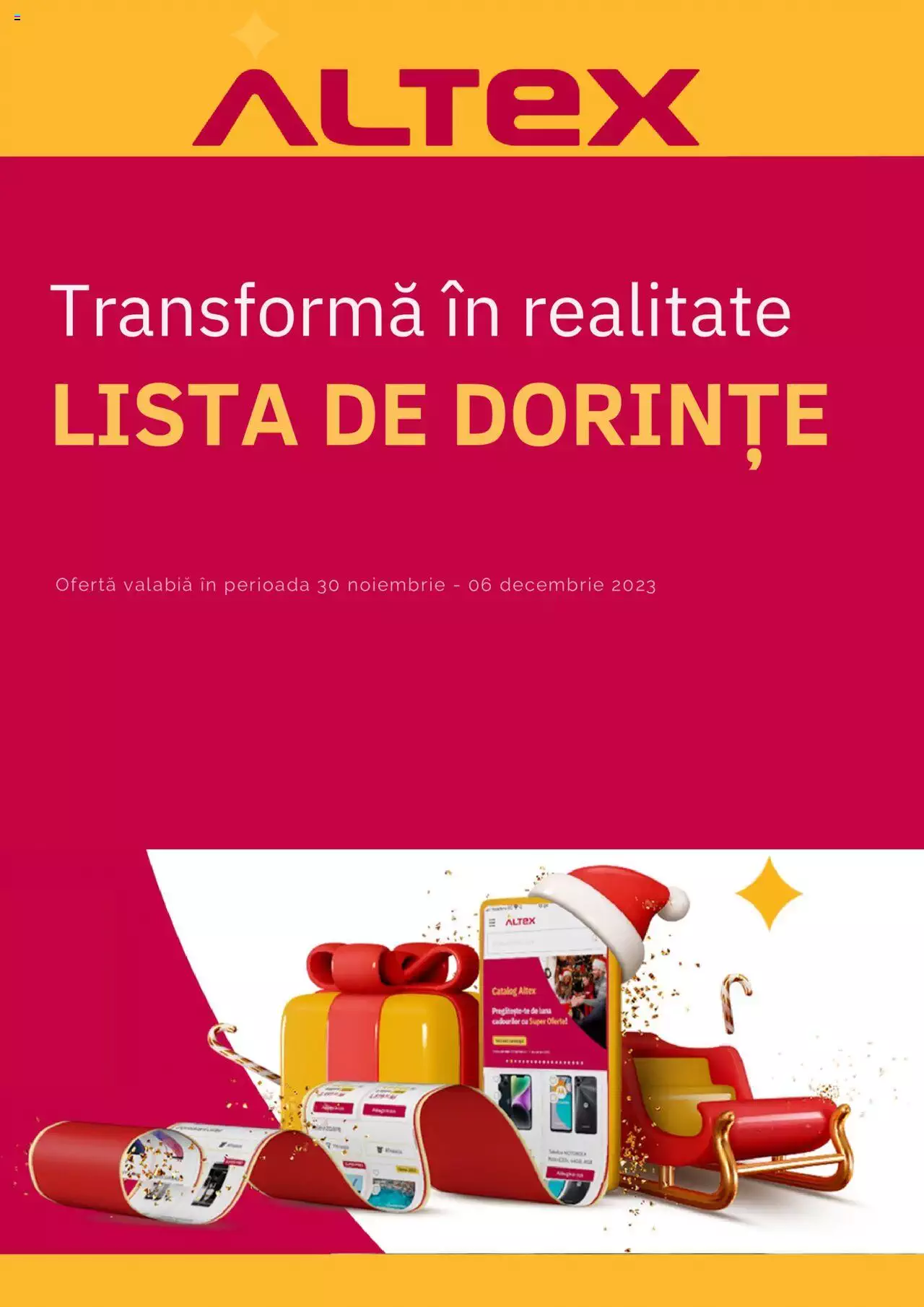 Catalog Altex 30 Noiembrie - 6 Decembrie 2023 | Pagina 1