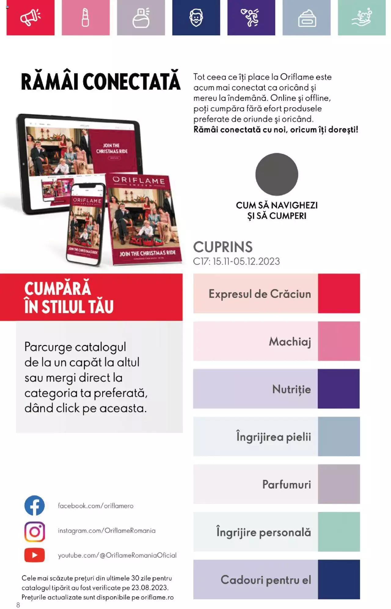 Catalog Oriflame 15 Noiembrie - 5 Decembrie 2023 | Pagina 8