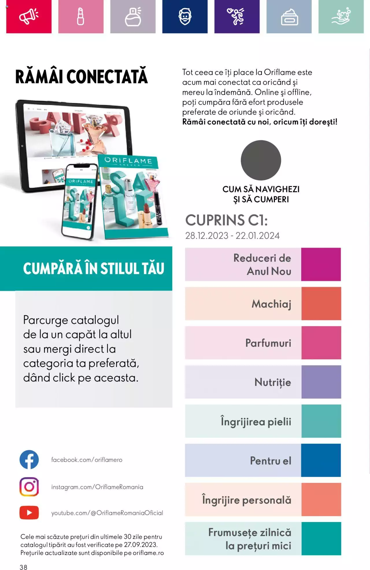 Catalog Oriflame 28 Decembrie 2023 - 22 Ianuarie 2024 | Pagina 38