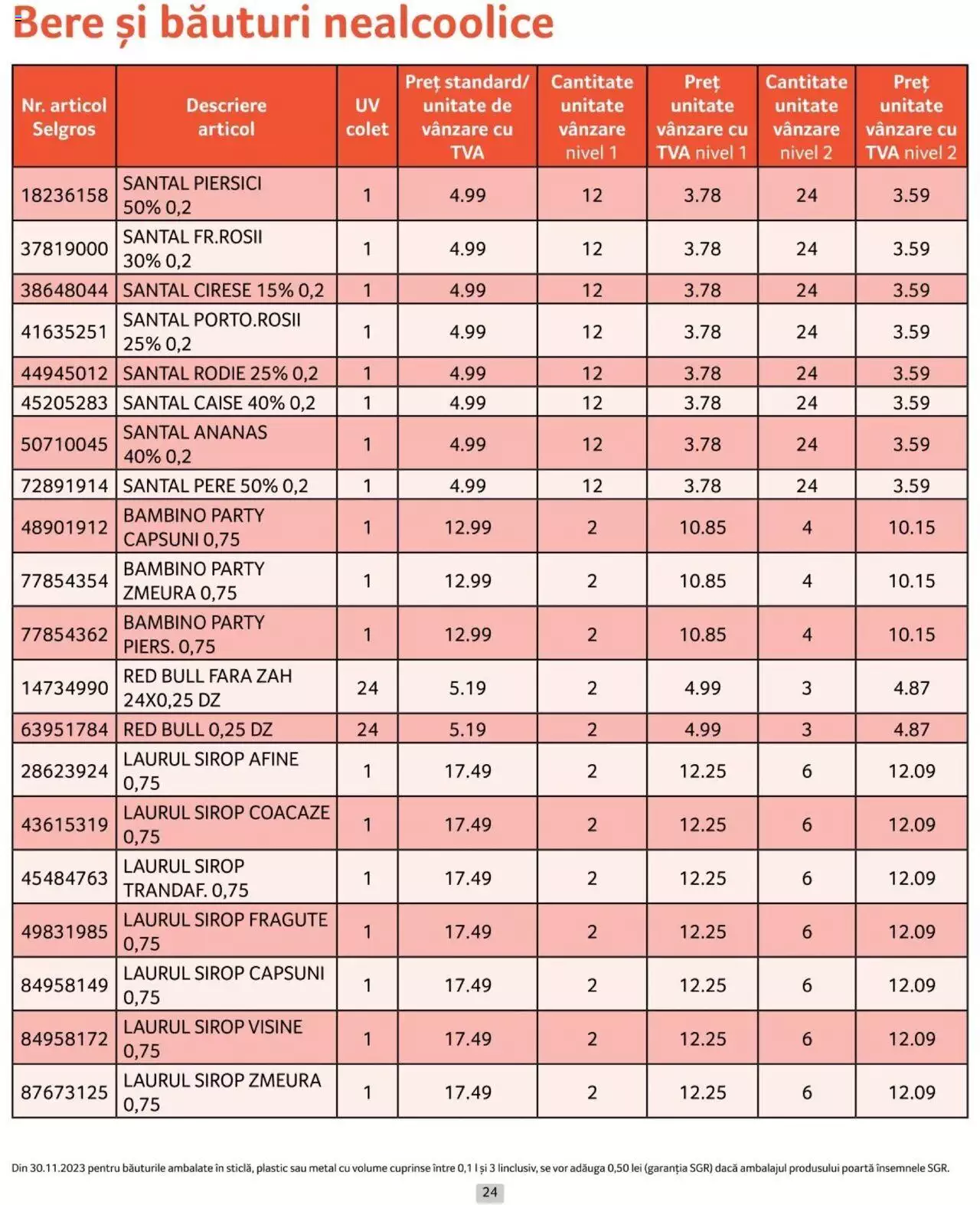 Catalog Selgros 1 - 30 Aprilie 2024 | Pagina 24