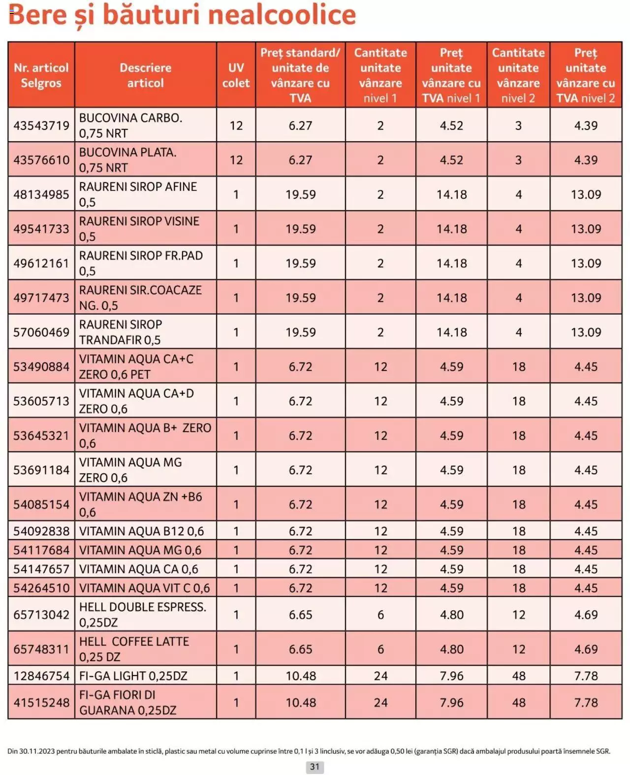 Catalog Selgros 1 - 30 Aprilie 2024 | Pagina 31