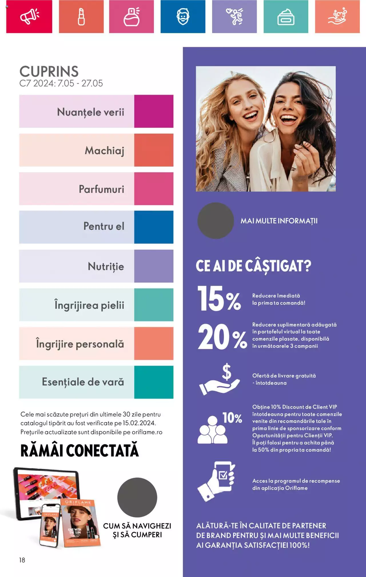 Catalog Oriflame 7 - 27 Mai 2024 | Pagina 18