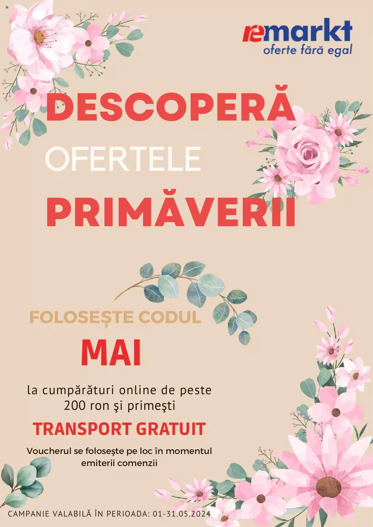 Catalog Remarkt 1 - 31 Mai 2024 | Pagina 1