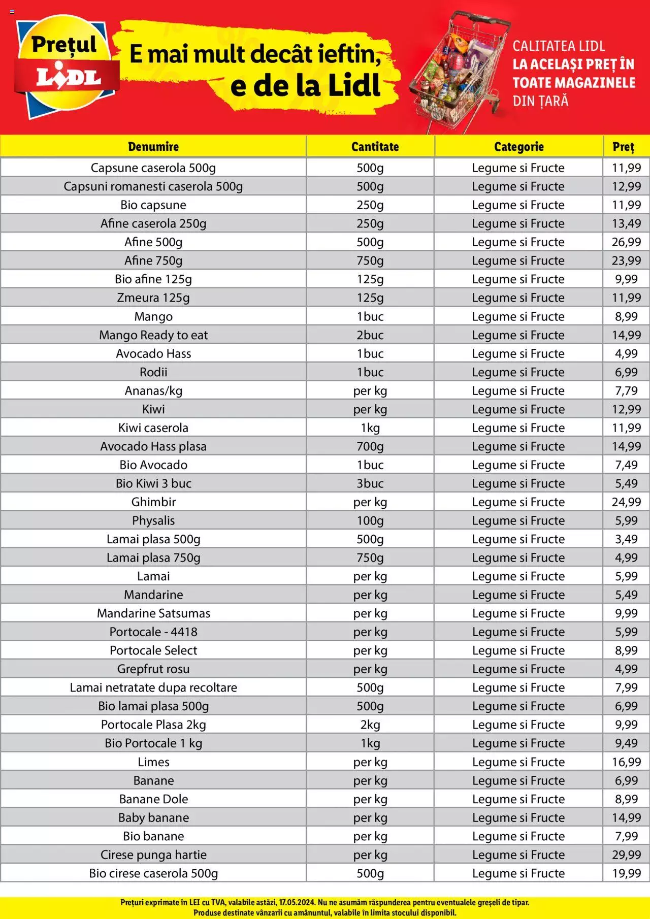 Catalog LIDL 17 - 17 Mai 2024 | Pagina 1