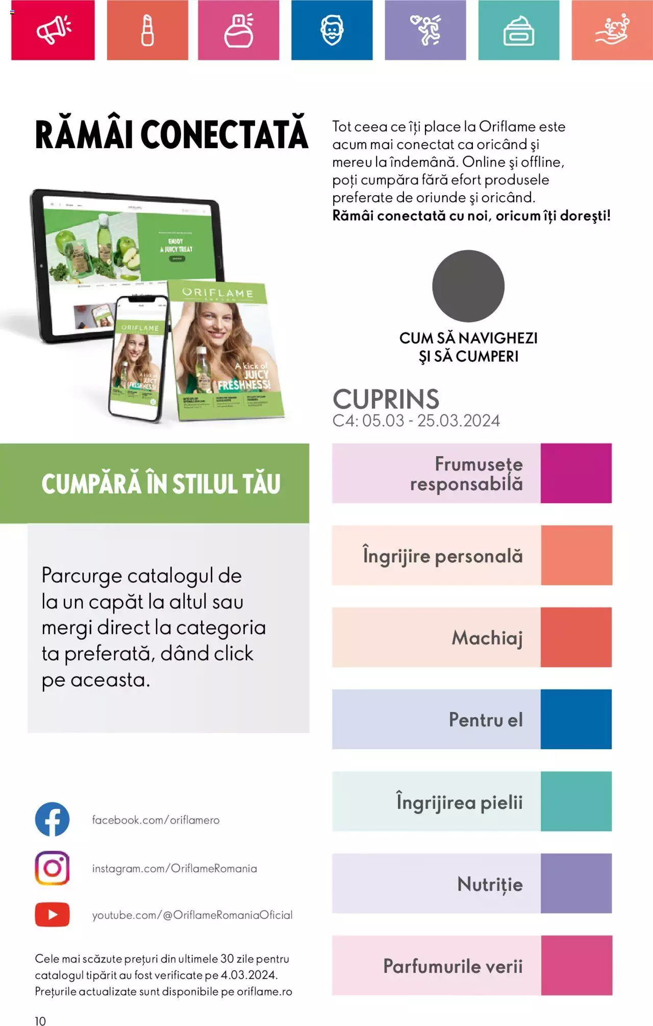 Catalog Oriflame 28 Mai - 17 Iunie 2024 | Pagina 10