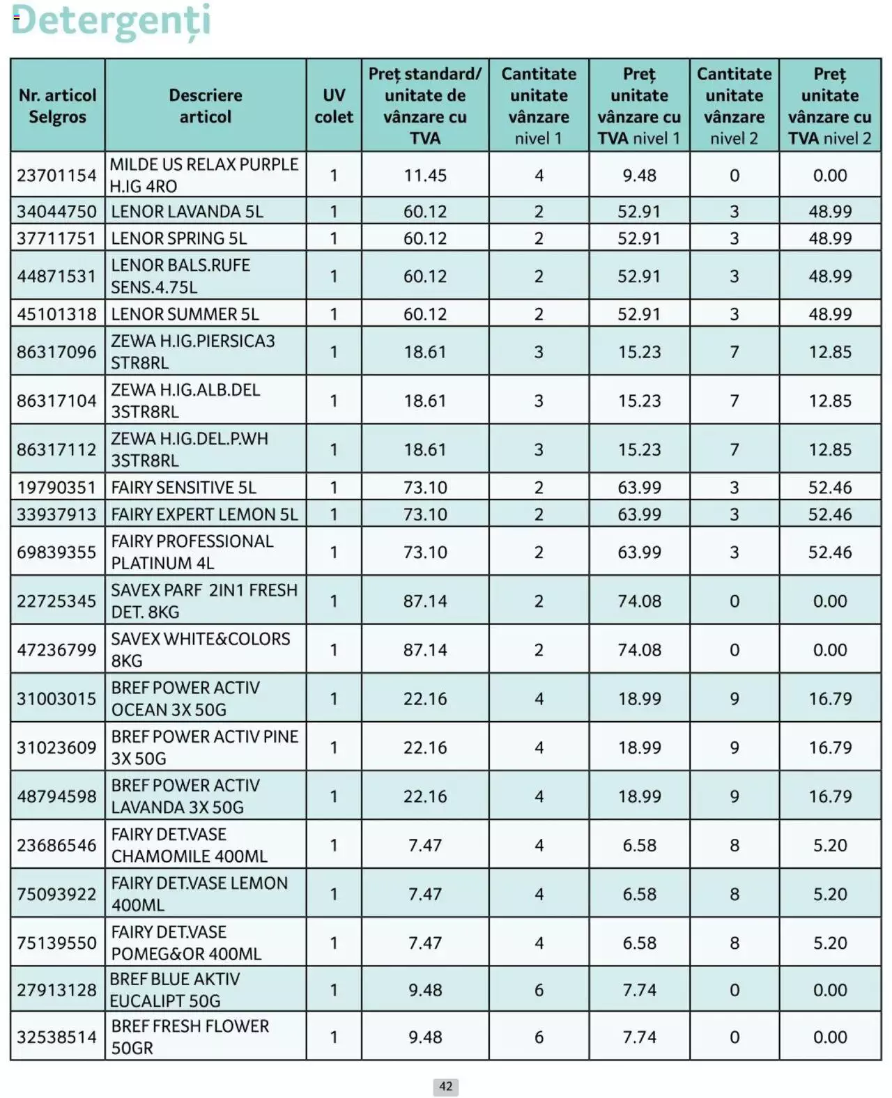 Catalog Selgros 1 - 30 Iunie 2024 | Pagina 42