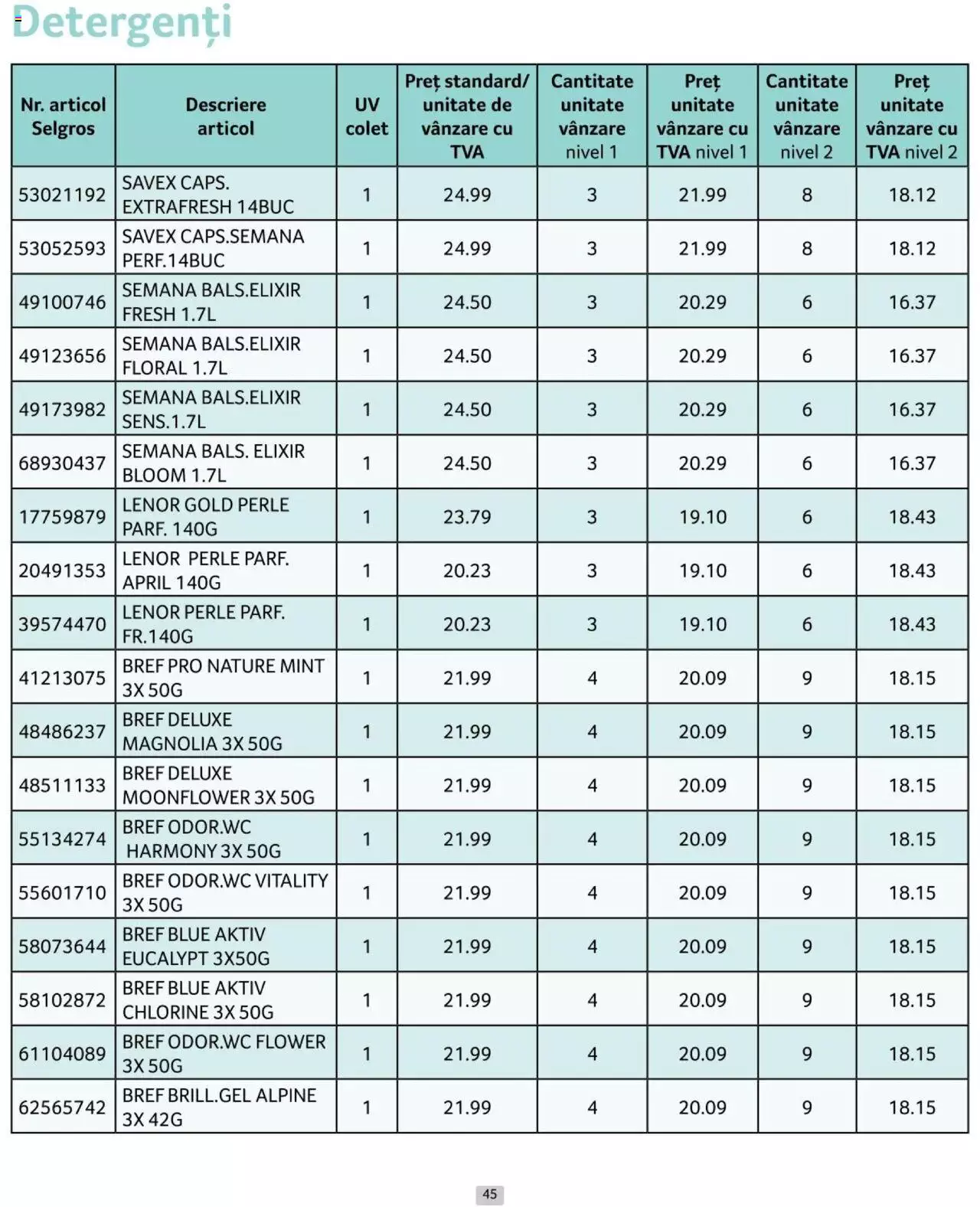 Catalog Selgros 1 - 30 Iunie 2024 | Pagina 45