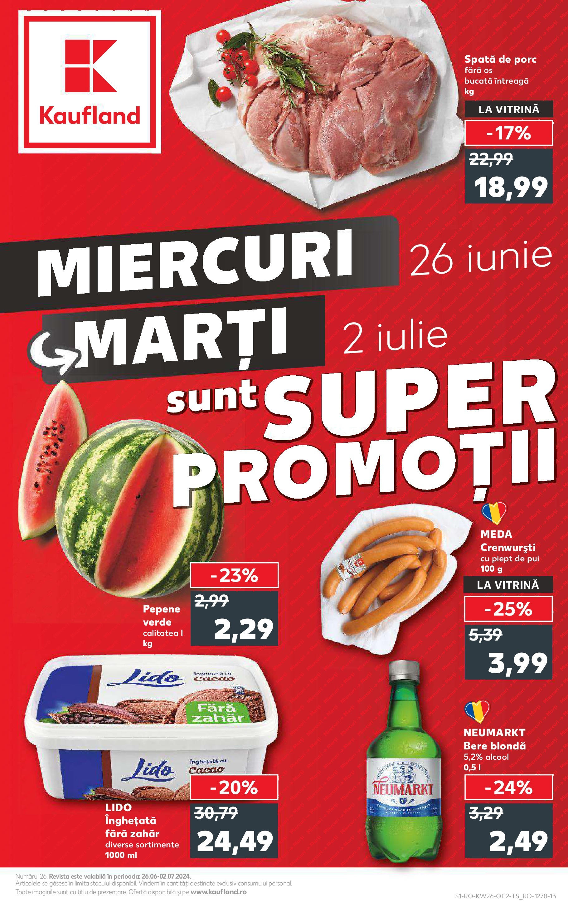 Catalog Kaufland 26 Iunie - 2 Iulie 2024 | Pagina 1
