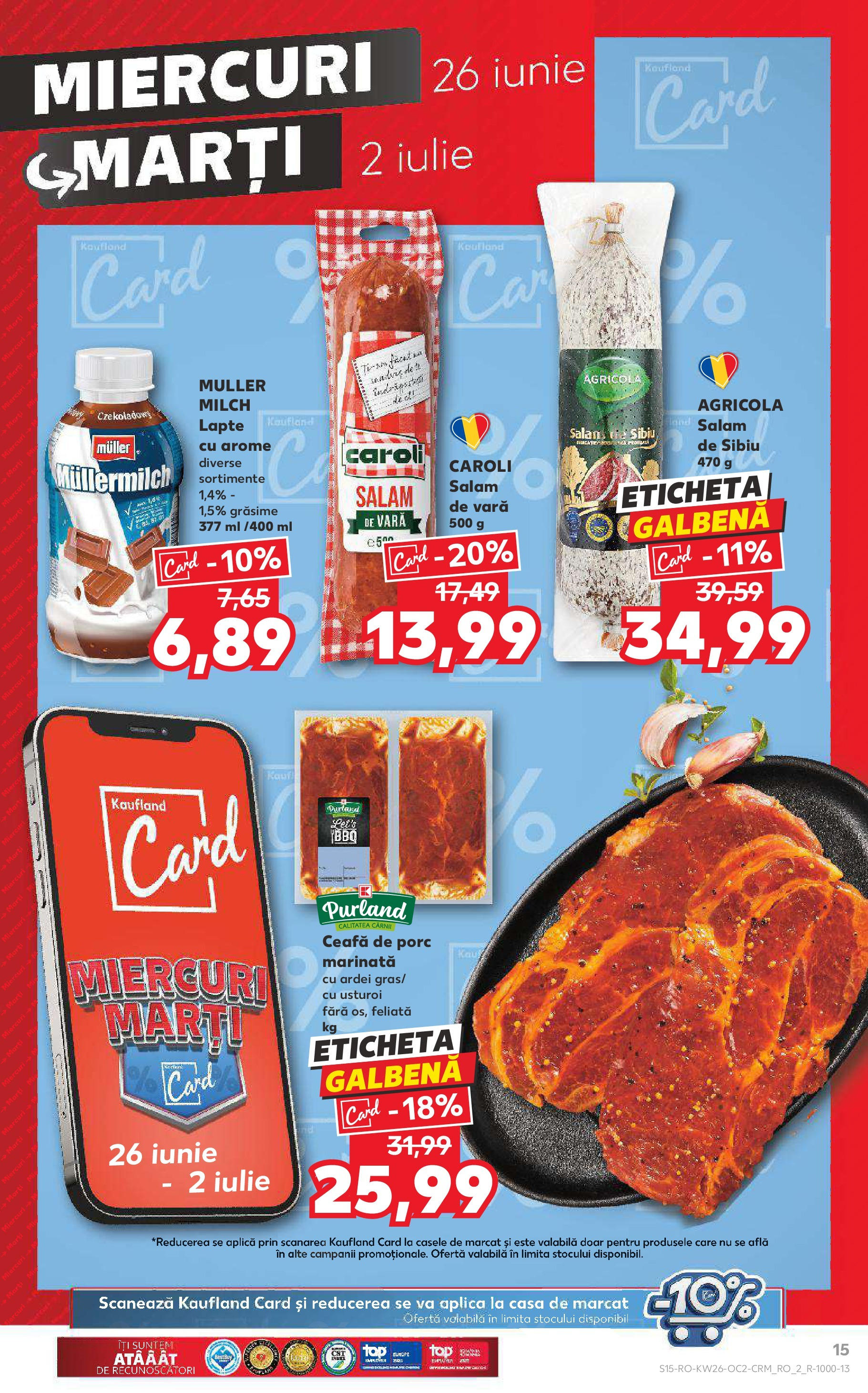 Catalog Kaufland 26 Iunie - 2 Iulie 2024 | Pagina 15