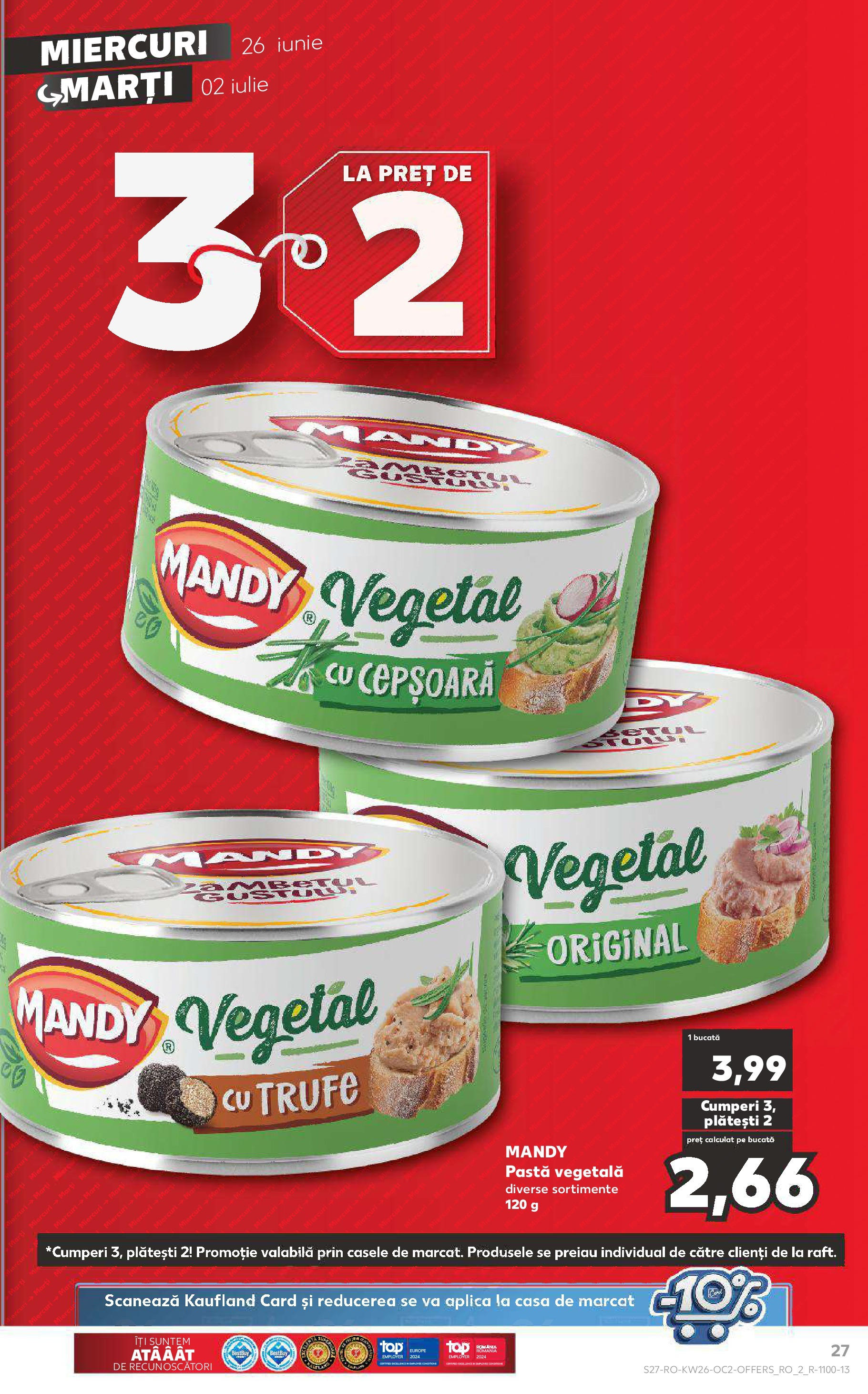 Catalog Kaufland 26 Iunie - 2 Iulie 2024 | Pagina 27
