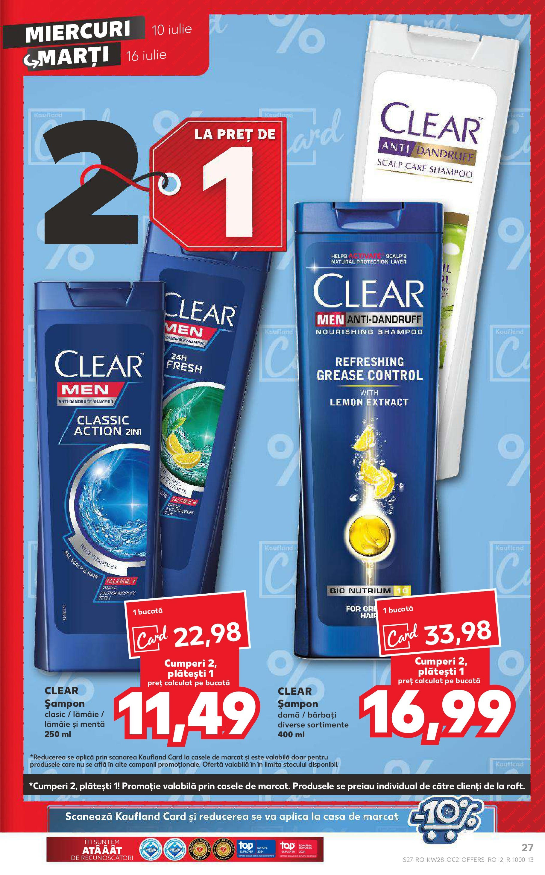 Catalog Kaufland 10 - 16 Iulie 2024 | Pagina 27