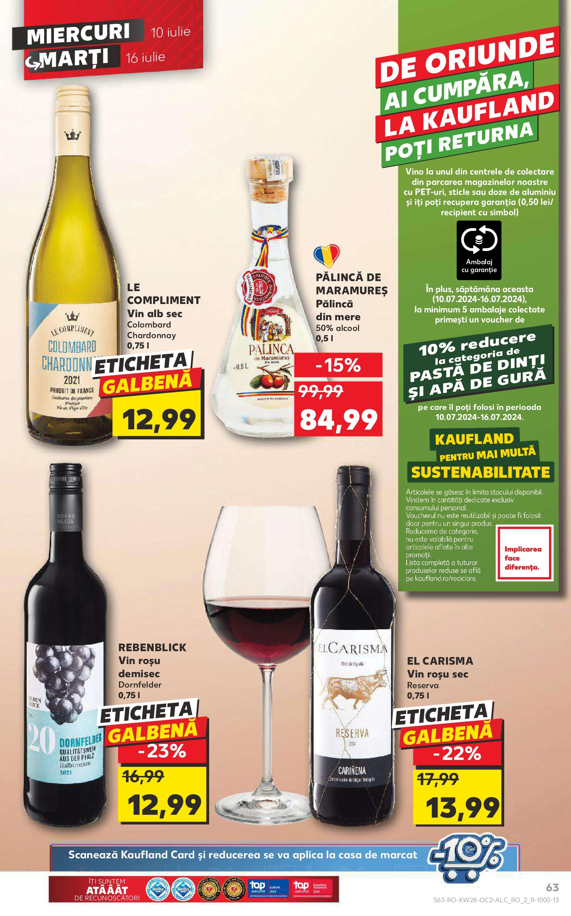 Catalog Kaufland 10 - 16 Iulie 2024 | Pagina 63