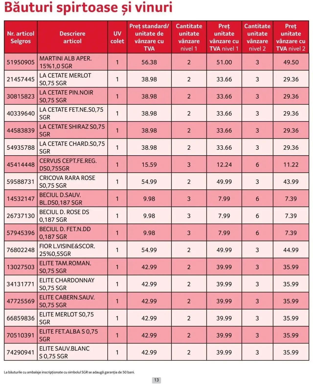 Catalog Selgros 1 - 31 Iulie 2024 | Pagina 13