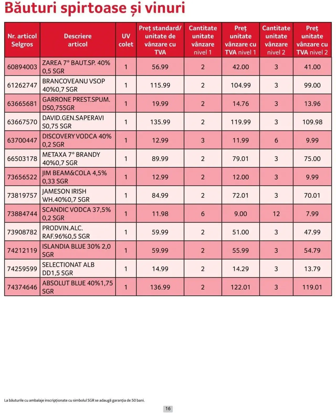 Catalog Selgros 1 - 31 Iulie 2024 | Pagina 16