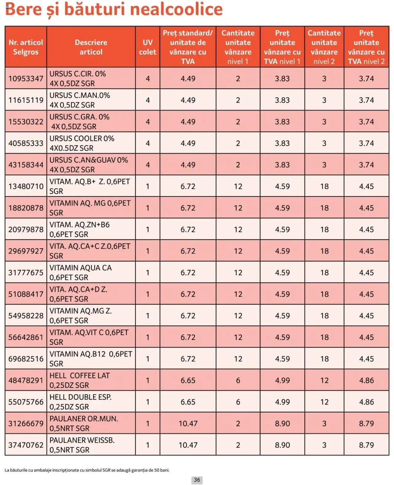 Catalog Selgros 1 - 31 Iulie 2024 | Pagina 36