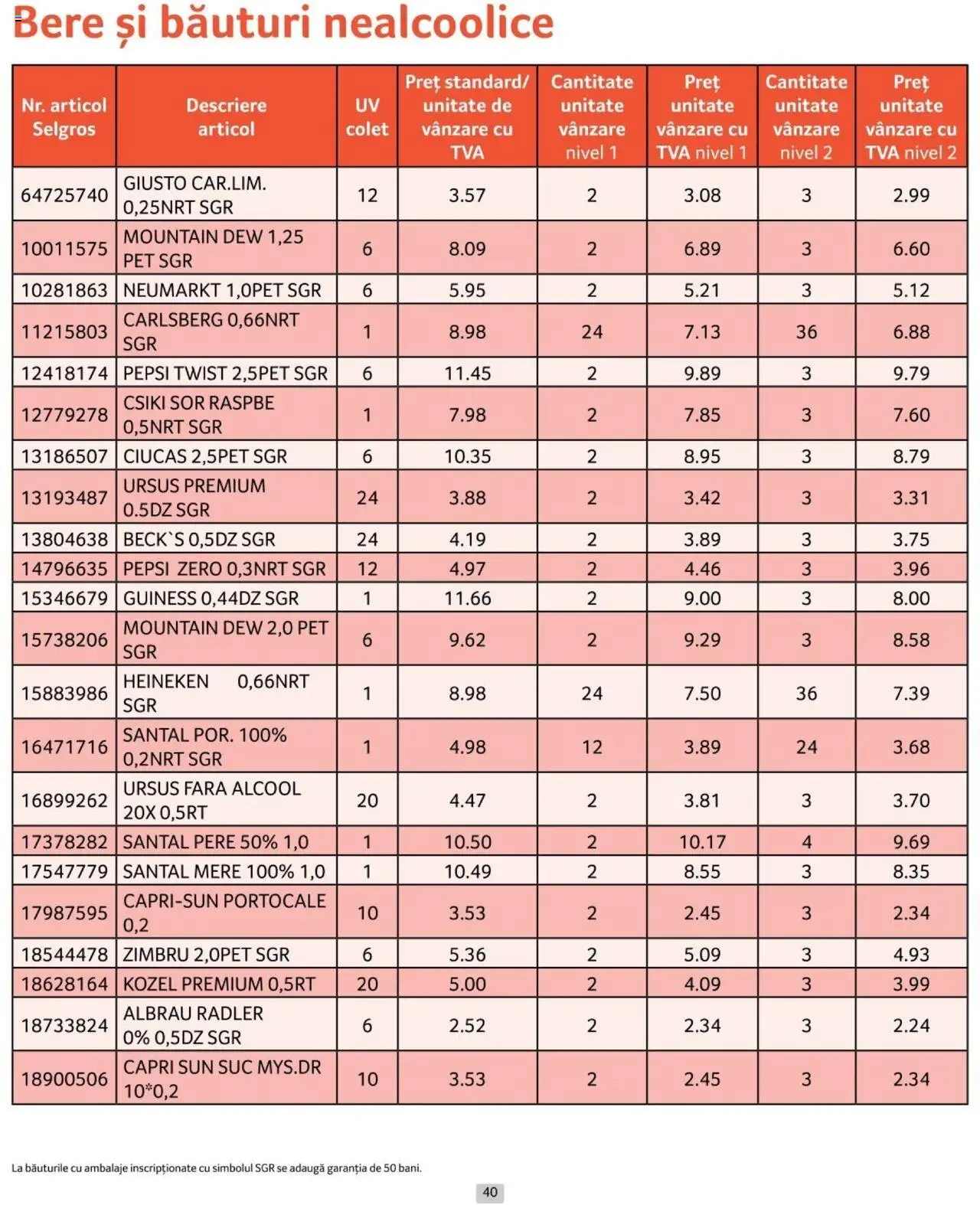 Catalog Selgros 1 - 31 Iulie 2024 | Pagina 40