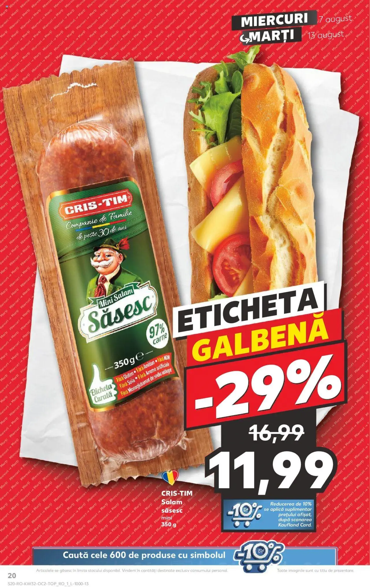 Catalog Kaufland 7 - 13 August 2024 | Pagina 20