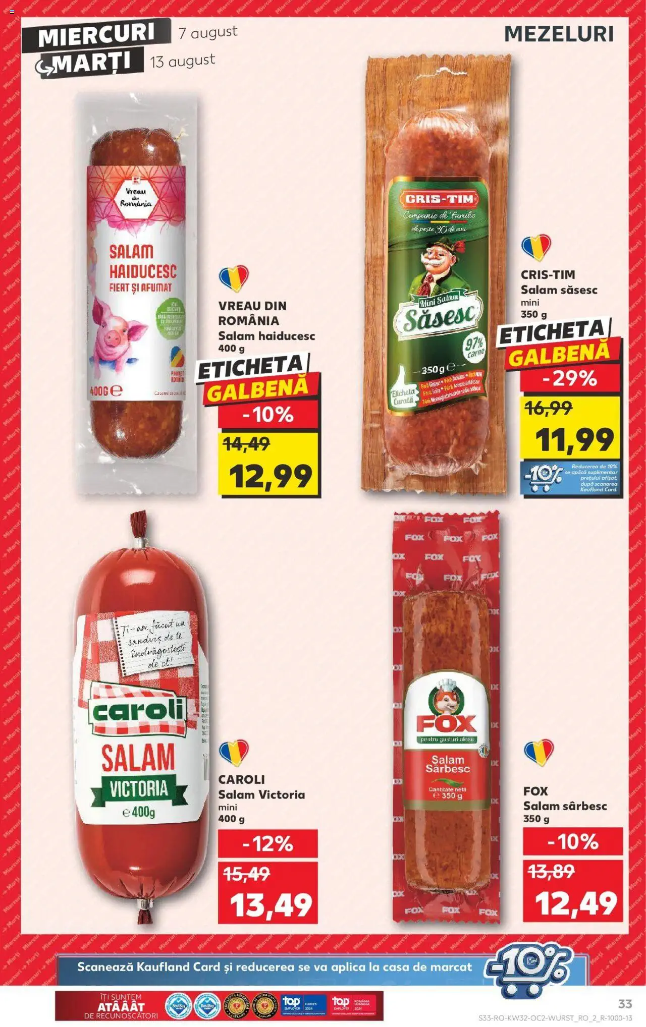 Catalog Kaufland 7 - 13 August 2024 | Pagina 33