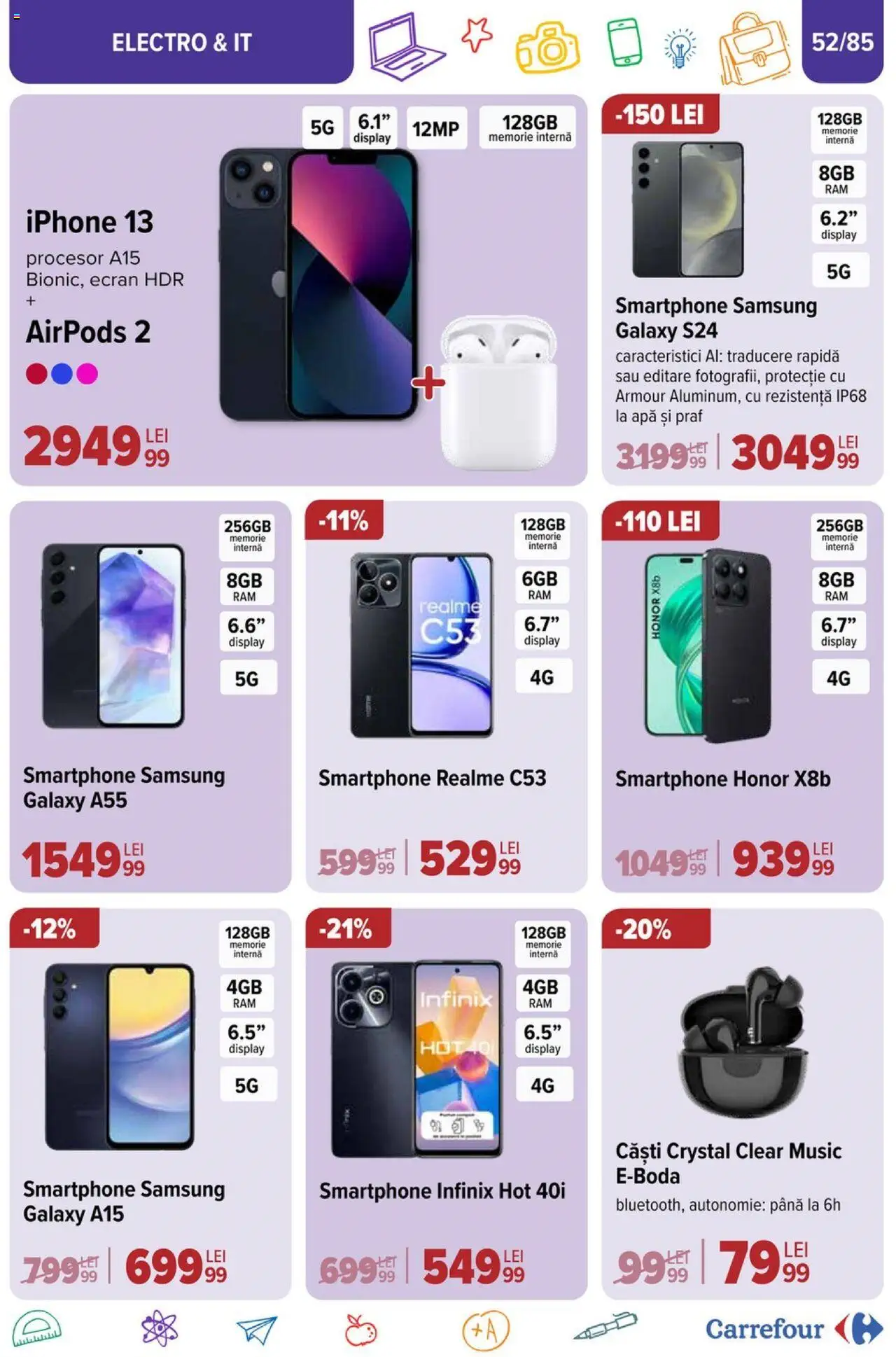 Catalog Carrefour 14 August - 17 Septembrie 2024 | Pagina 52
