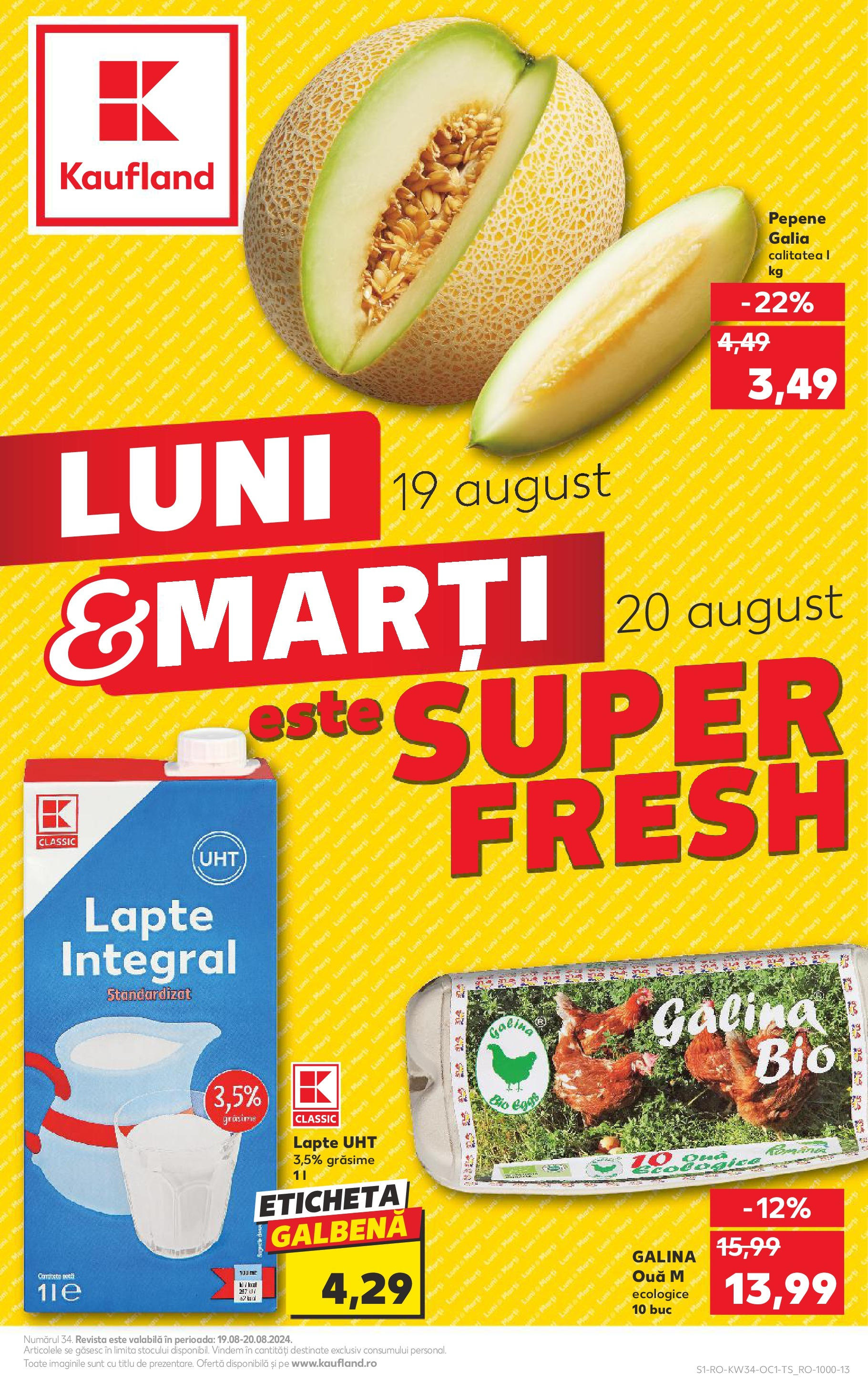 Catalog Kaufland 19 - 20 August 2024 | Pagina 1