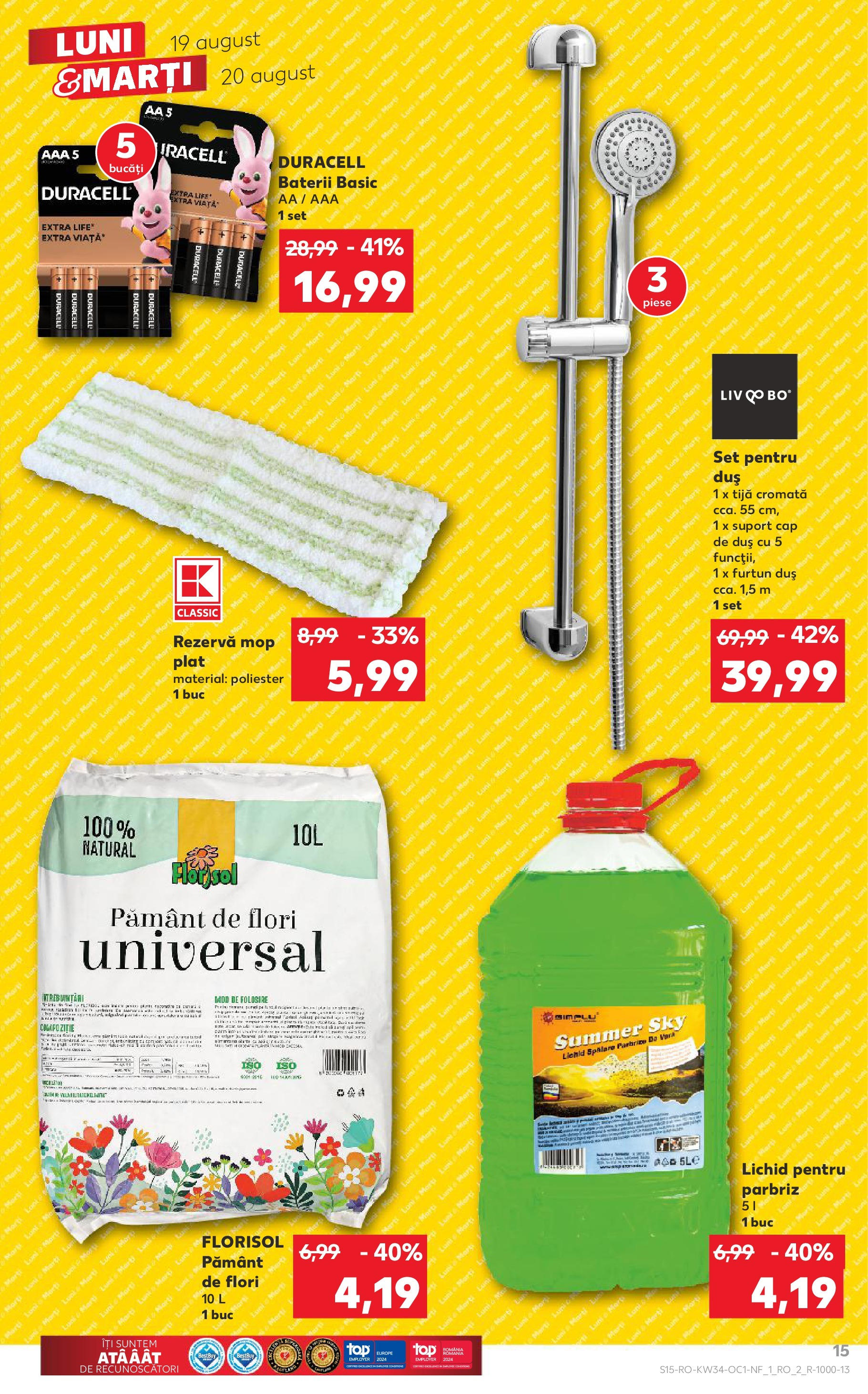 Catalog Kaufland 19 - 20 August 2024 | Pagina 15